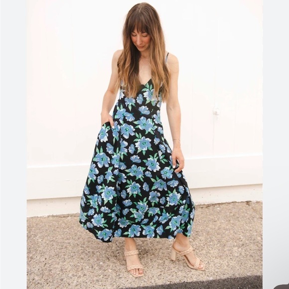 NEW! Free People Finer Things Floral Maxi 🦋 Sz Medium - Picture 1 of 14